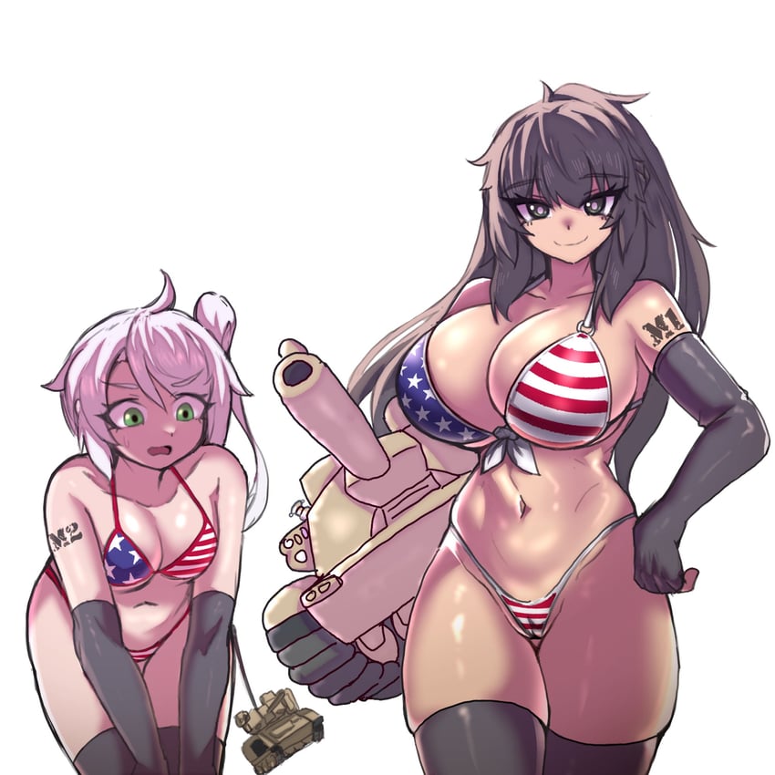 m1 abrams and m2 bradley (original) drawn by bincan