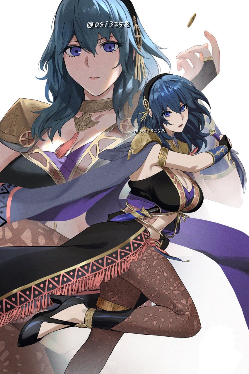 female byleth (fire emblem and 2 more) drawn by ushiomi