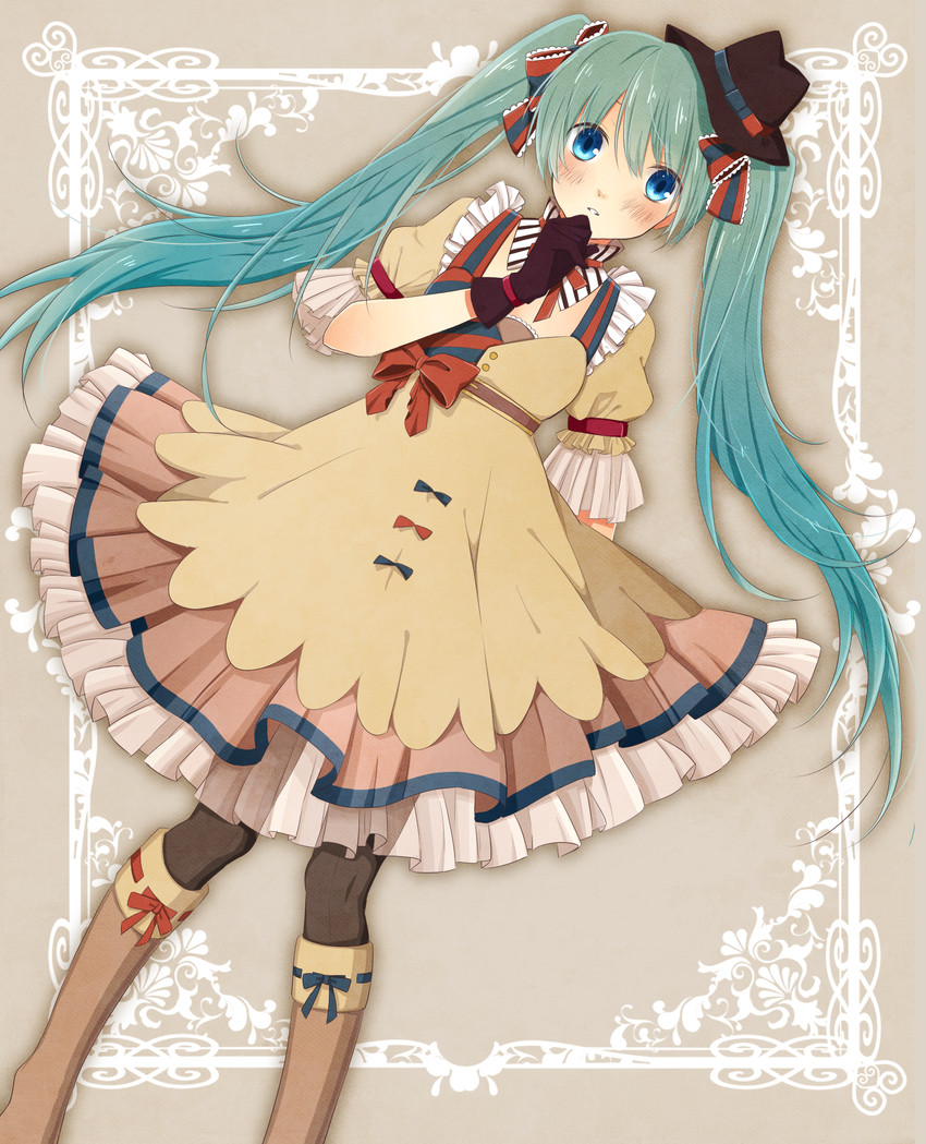 hatsune miku and ennui heiwa miku (vocaloid) drawn by aota_(rosavilla)