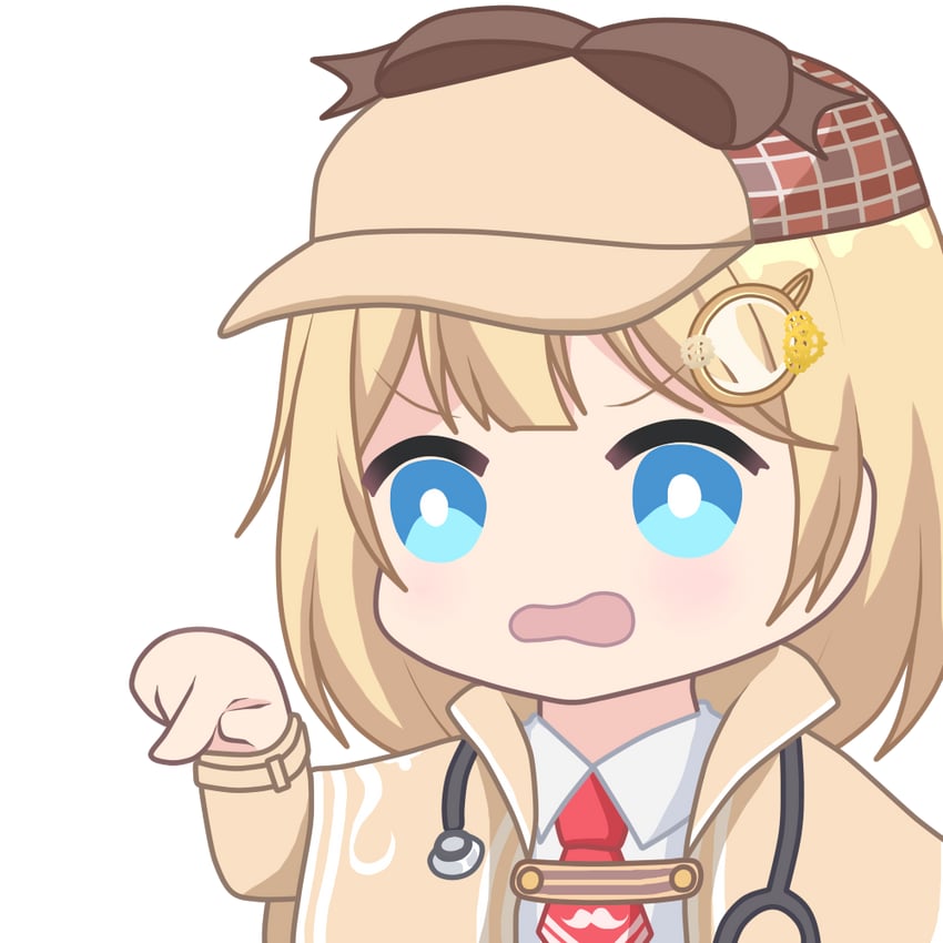 watson amelia (hololive and 1 more) drawn by zephylyne