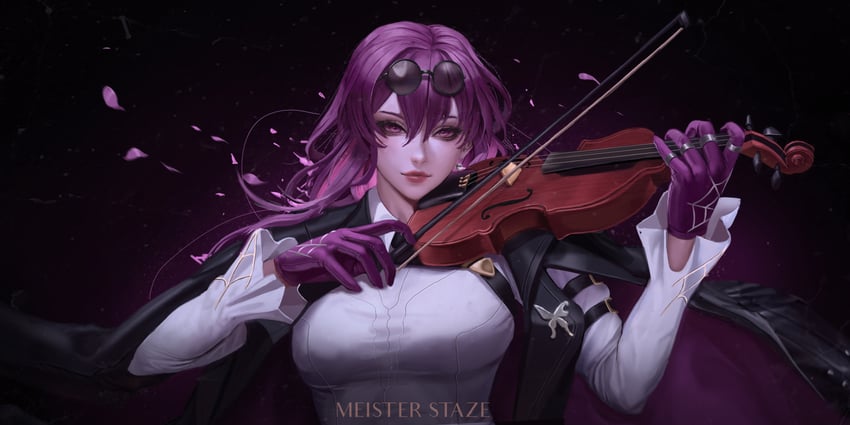 kafka (honkai and 1 more) drawn by meister_staze