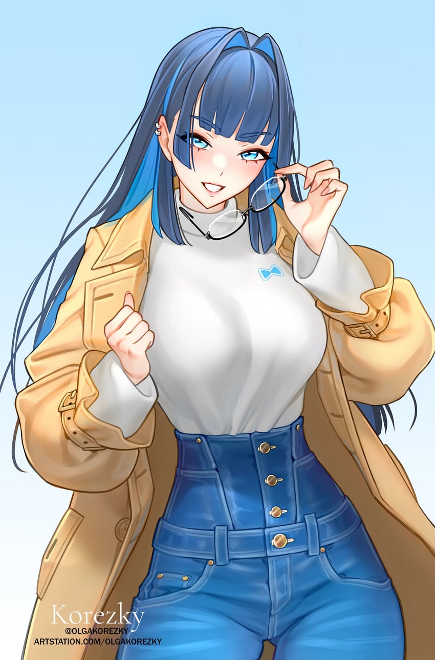 ouro kronii (hololive and 1 more) drawn by olga_korezky