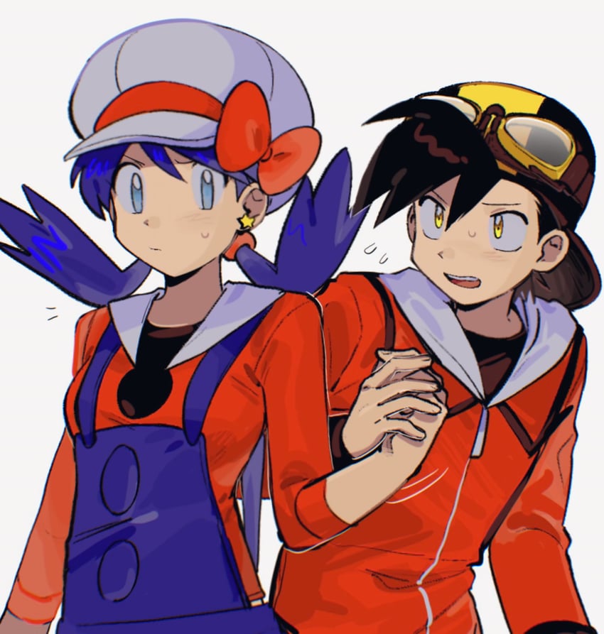ethan and kris (pokemon and 1 more) drawn by afyewv5
