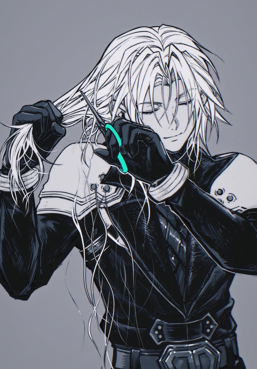 sephiroth (final fantasy and 2 more) drawn by frogccc333