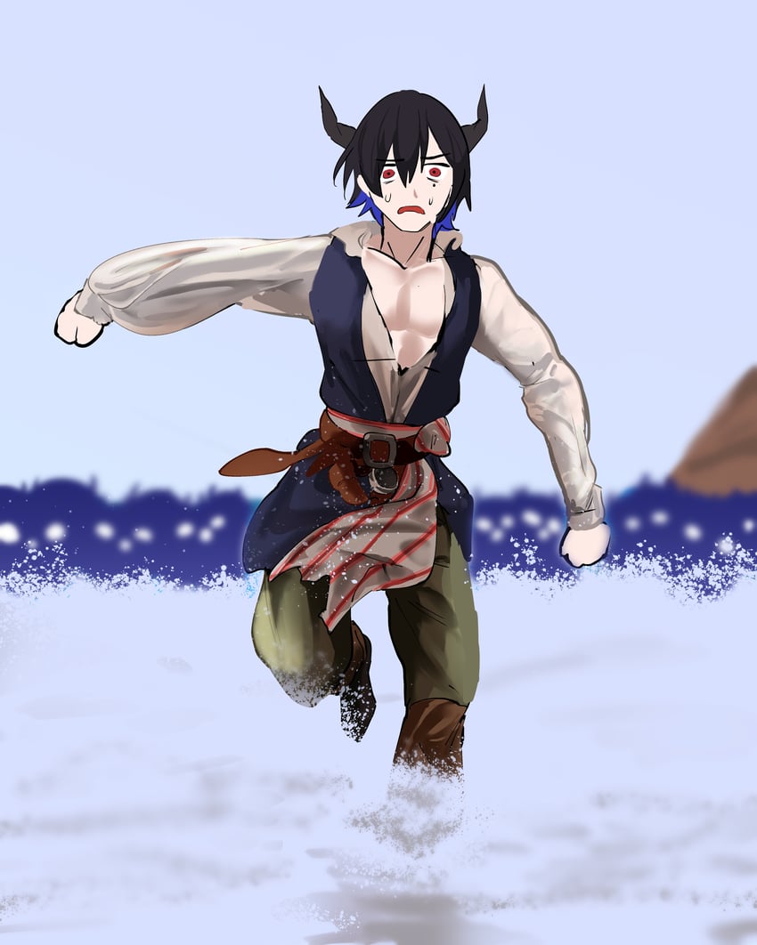 jailbird, jack sparrow, and malphis ravencroft ii (hololive and 2 more) drawn by koizumi_arata