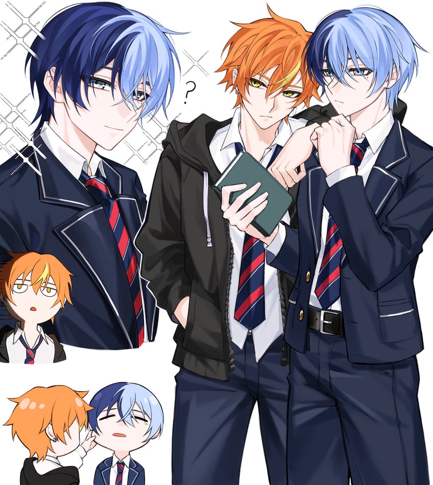 shinonome akito and aoyagi touya (project sekai) drawn by koushuiba