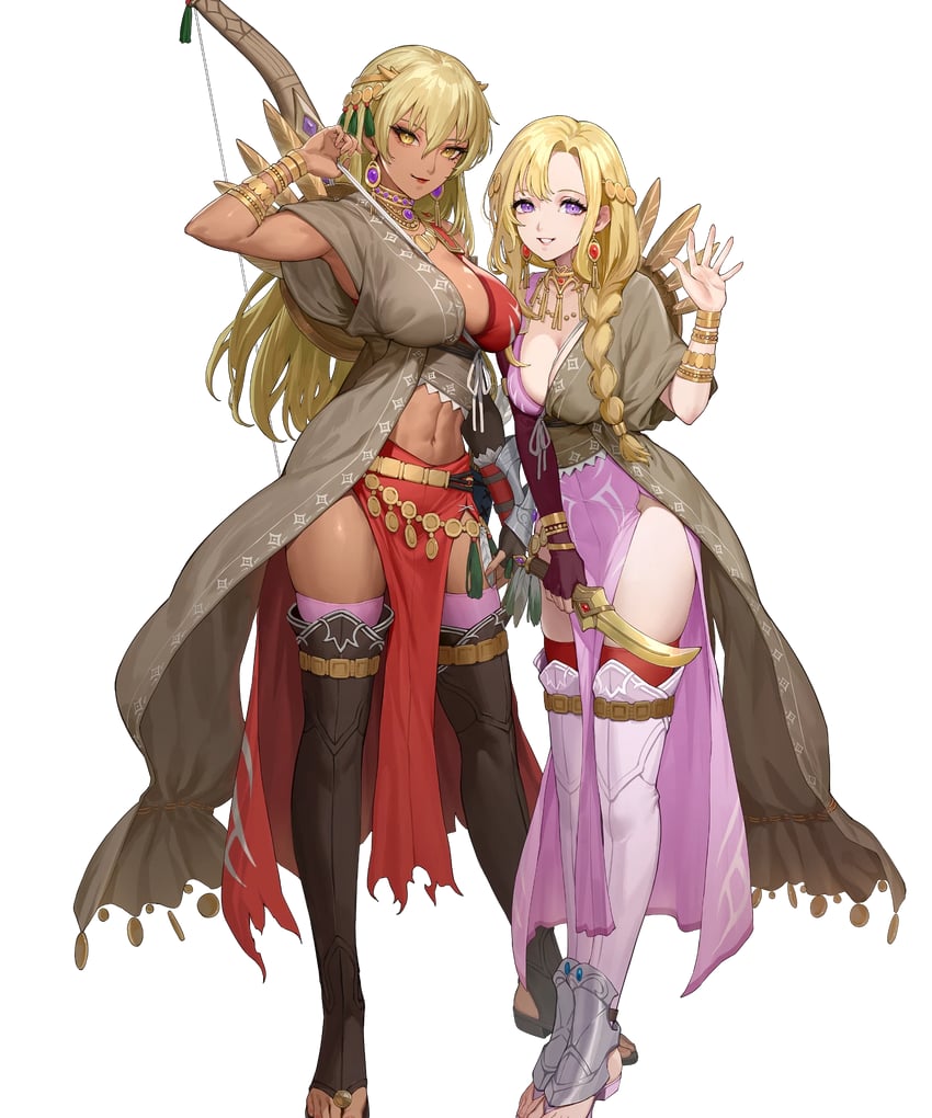 igrene and louise (fire emblem and 3 more) drawn by ekao