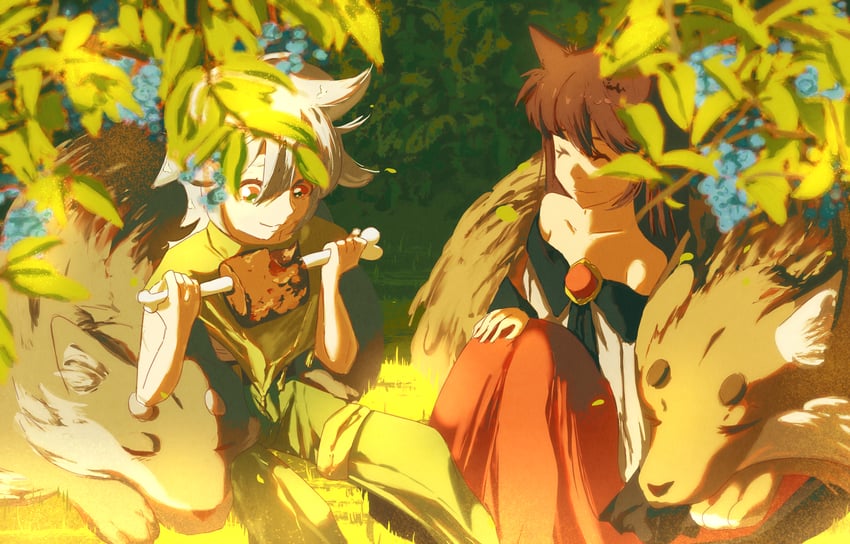imaizumi kagerou and razor (touhou and 1 more) drawn by deer_va6