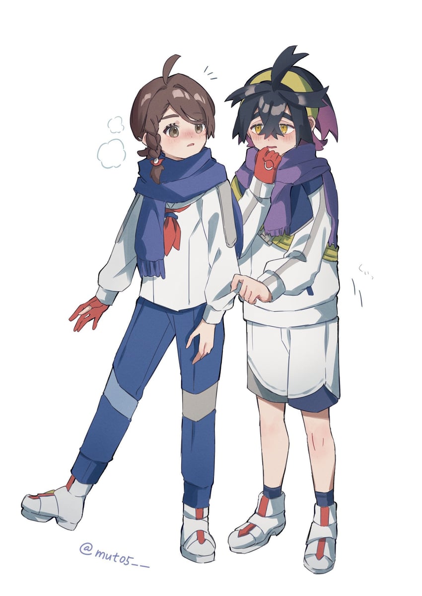 kieran and juliana (pokemon and 1 more) drawn by mut05