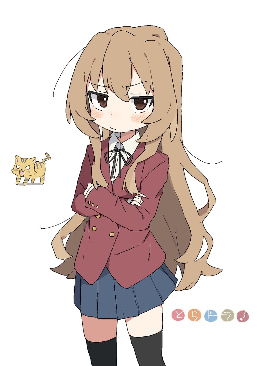 aisaka taiga and palmtop tiger (toradora!) drawn by fumiko_(rubra_plumeria)