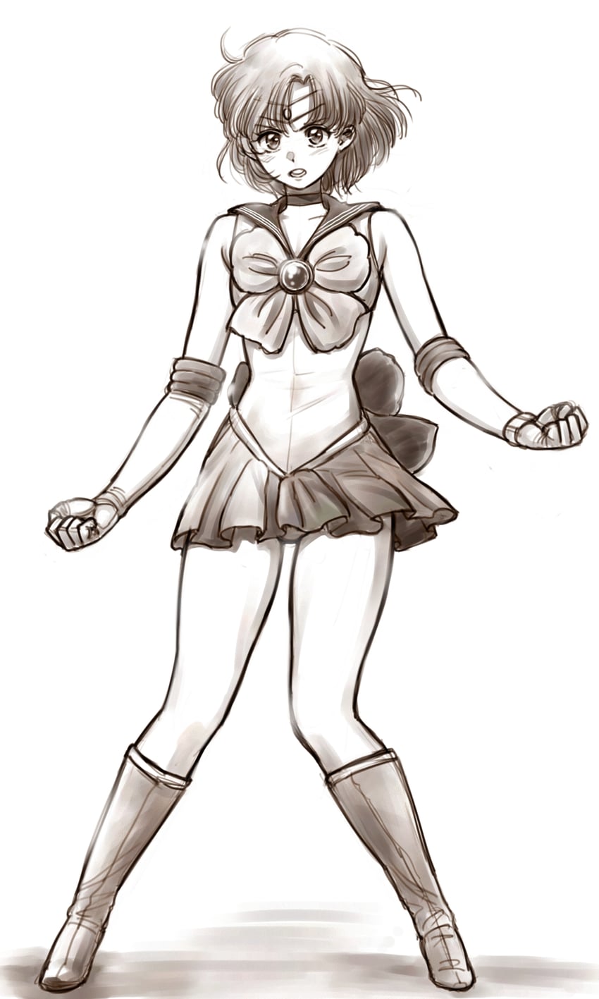 mizuno ami and sailor mercury (bishoujo senshi sailor moon) drawn by kogawa_masayoshi
