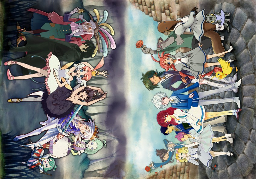princess tutu, fakir, rue, ahiru, princess kraehe, and 10 more (princess tutu) drawn by pekahouse