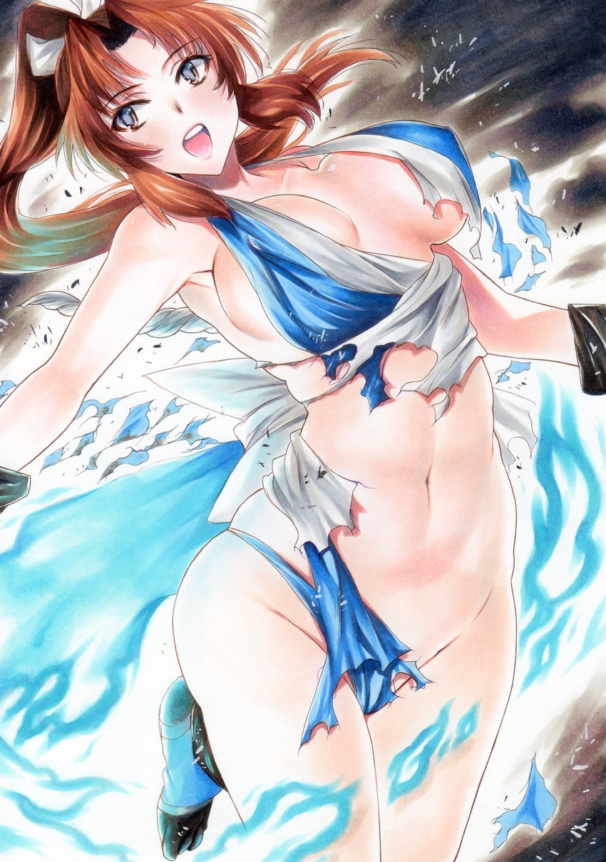 shiranui mai (the king of fighters and 1 more) drawn by rozarin