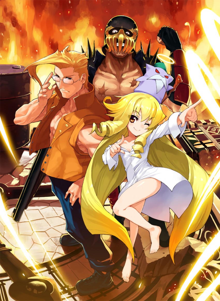 charlie nash, jagi, angelia avallone, and malin (street fighter and 4 more) drawn by haruno_shuu
