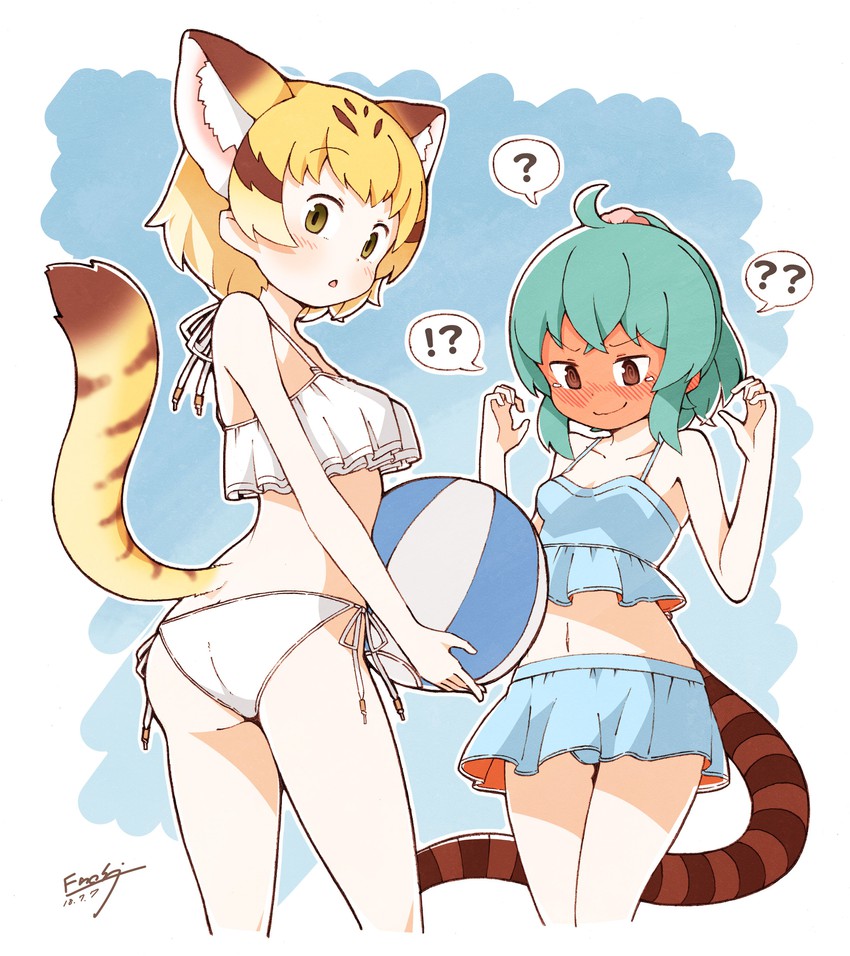 tsuchinoko and sand cat (kemono friends) drawn by enk_0822