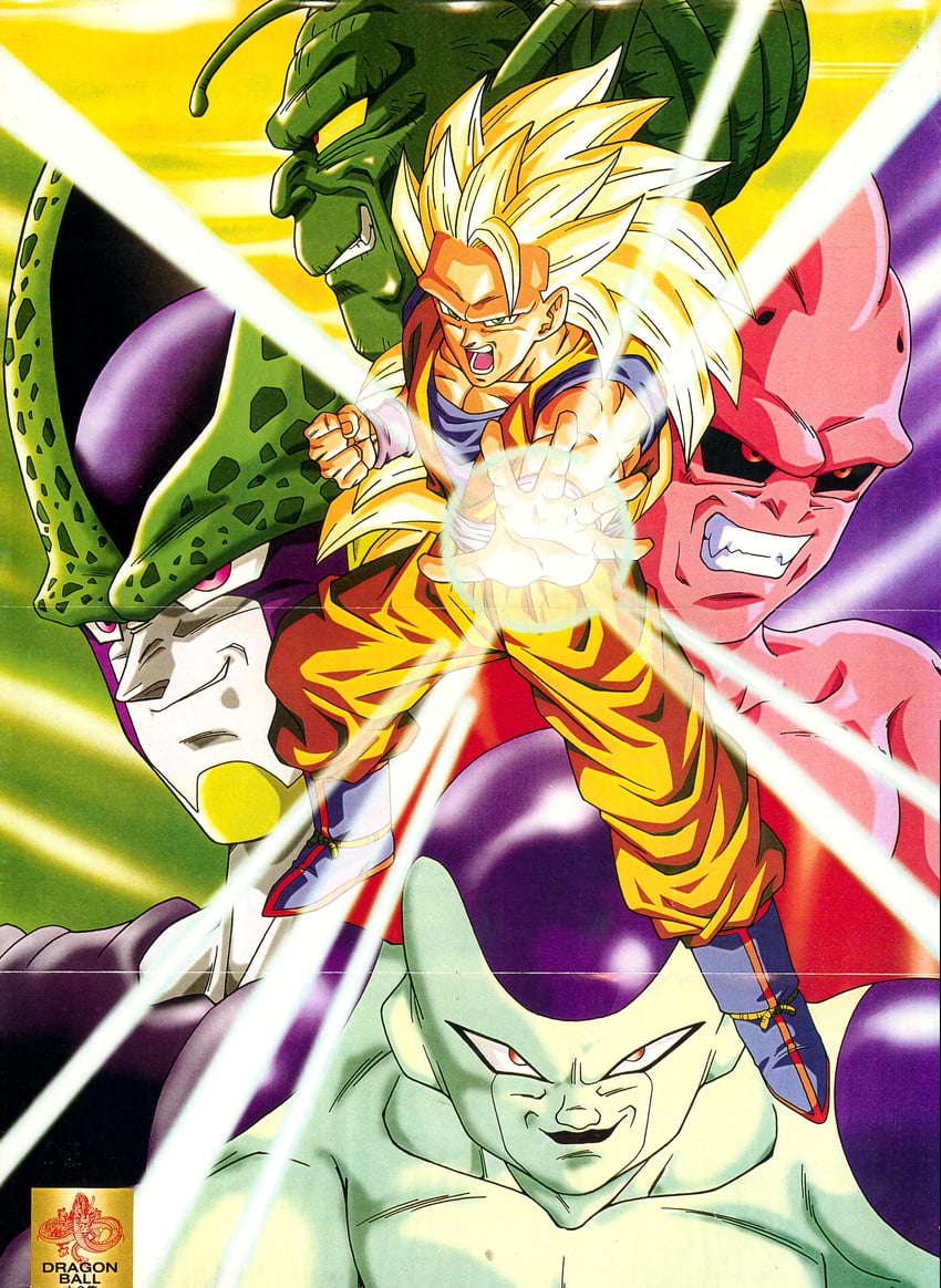 son goku, frieza, cell, final form frieza, majin buu, and 3 more (dragon ball and 1 more)