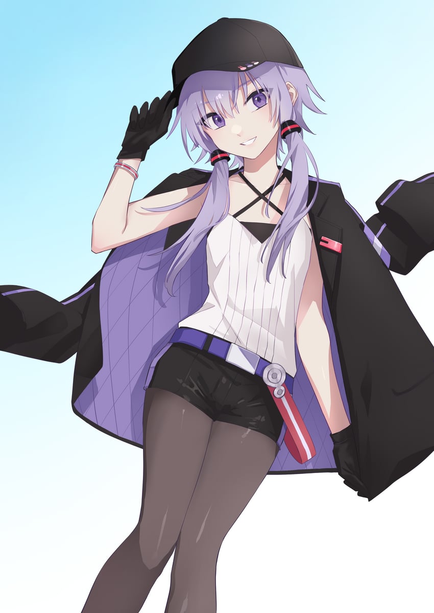 yuzuki yukari (voiceroid and 1 more) drawn by yomiya_setsu