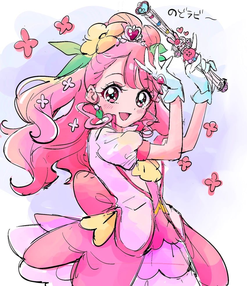 hanadera nodoka and cure grace (precure and 1 more) drawn by pre221b