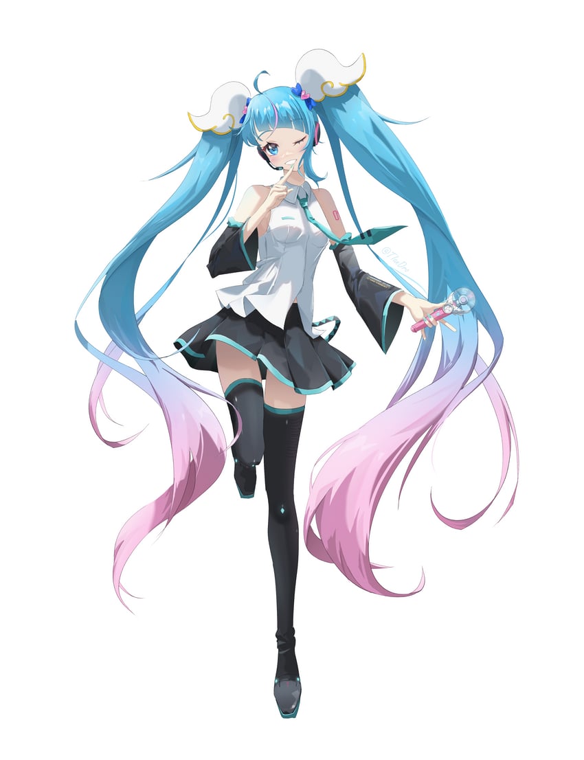 hatsune miku, sora harewataru, and cure sky (vocaloid and 2 more) drawn by ayesha618