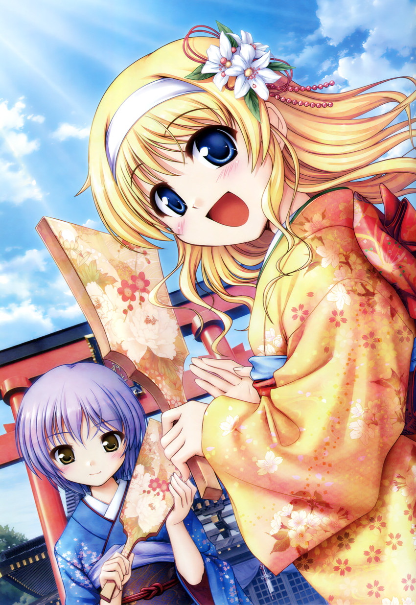 suzuki kana and misono senri (daitoshokan no hitsujikai) drawn by bekkankou
