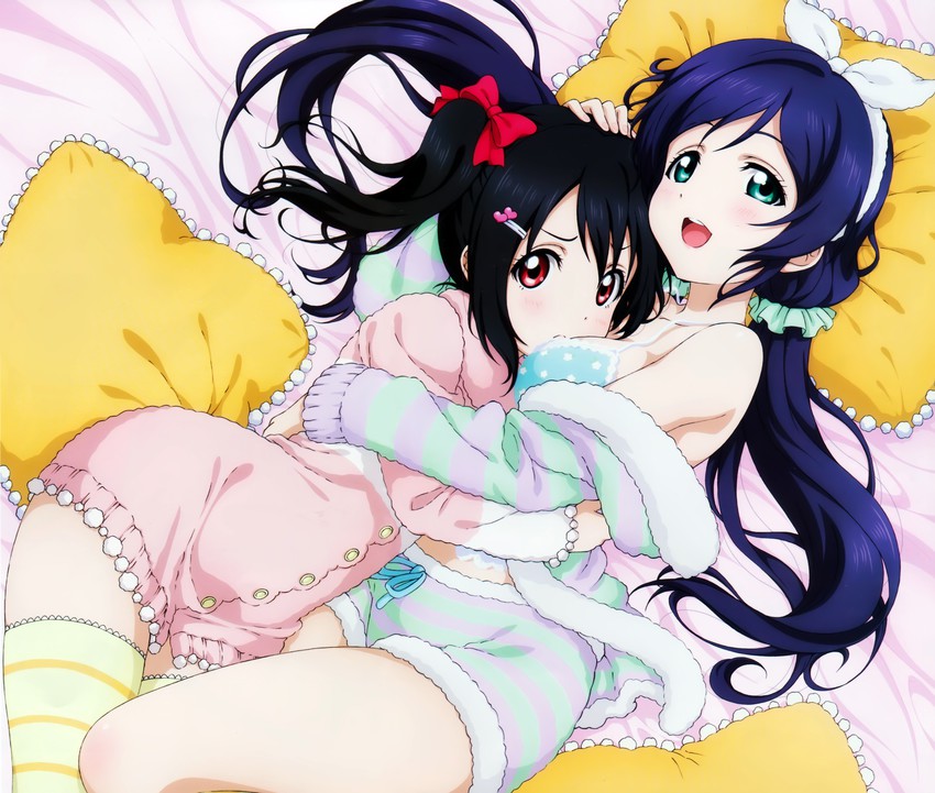 tojo nozomi and yazawa nico (love live! and 1 more)