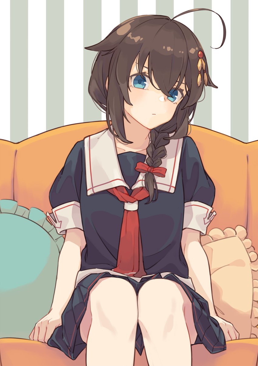 shigure and shigure kai ni (kantai collection) drawn by ichiroku_(sakumogu-029)