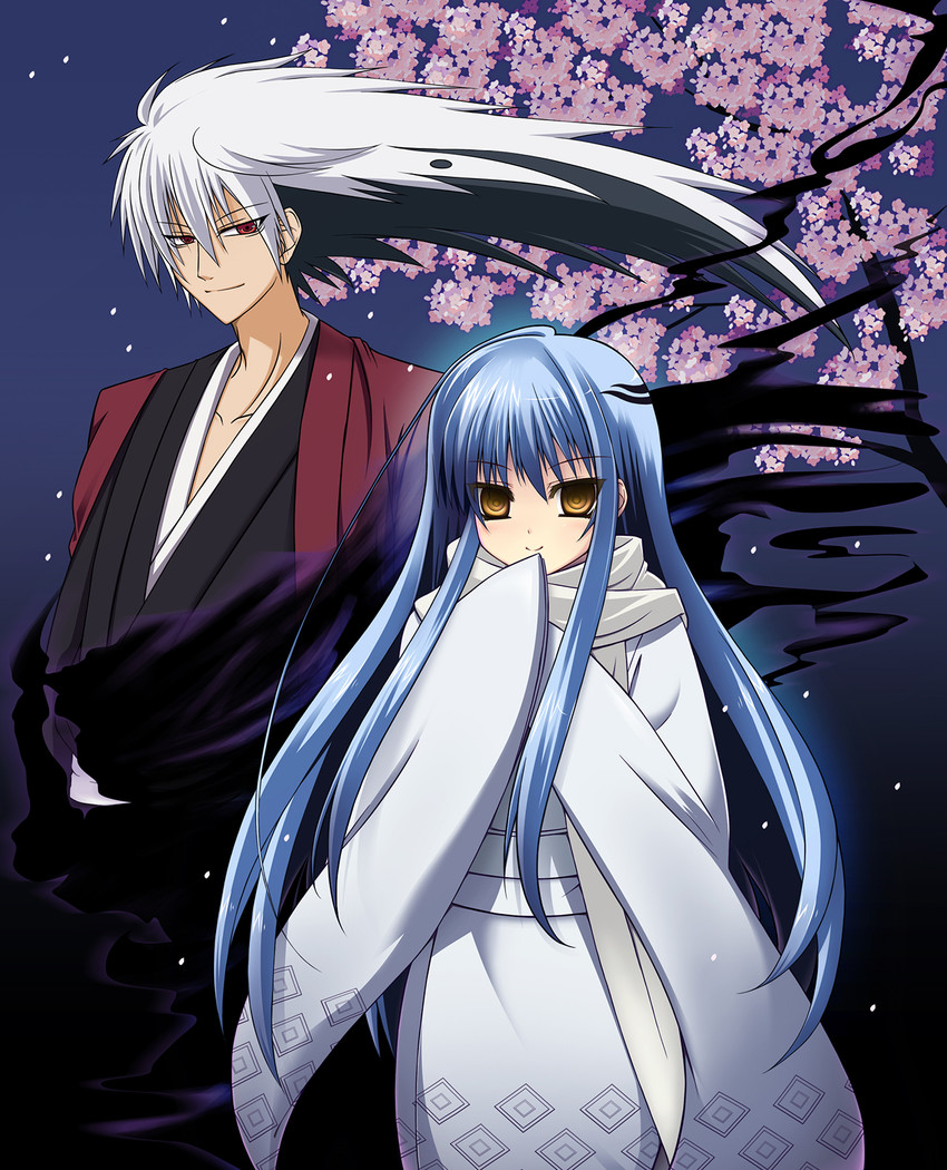 yuki onna and nura rikuo (nurarihyon no mago) drawn by oomugi_genmai