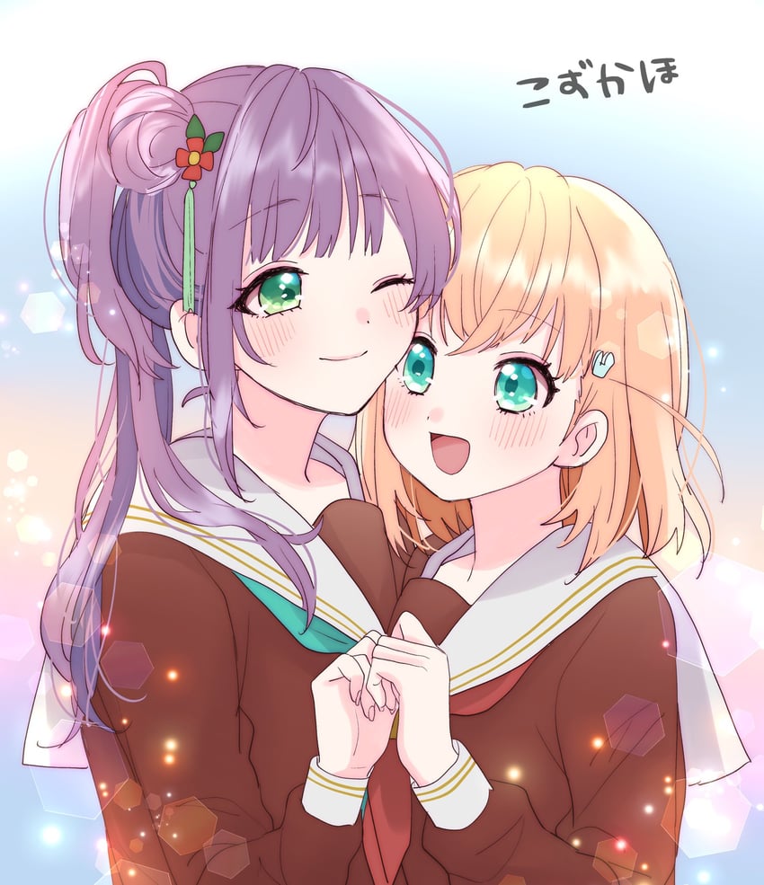 hinoshita kaho and otomune kozue (love live! and 1 more) drawn by hanasaki_rine