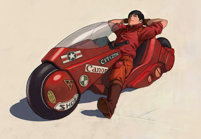 kaneda shoutarou (akira and 2 more) drawn by ilya_kuvshinov