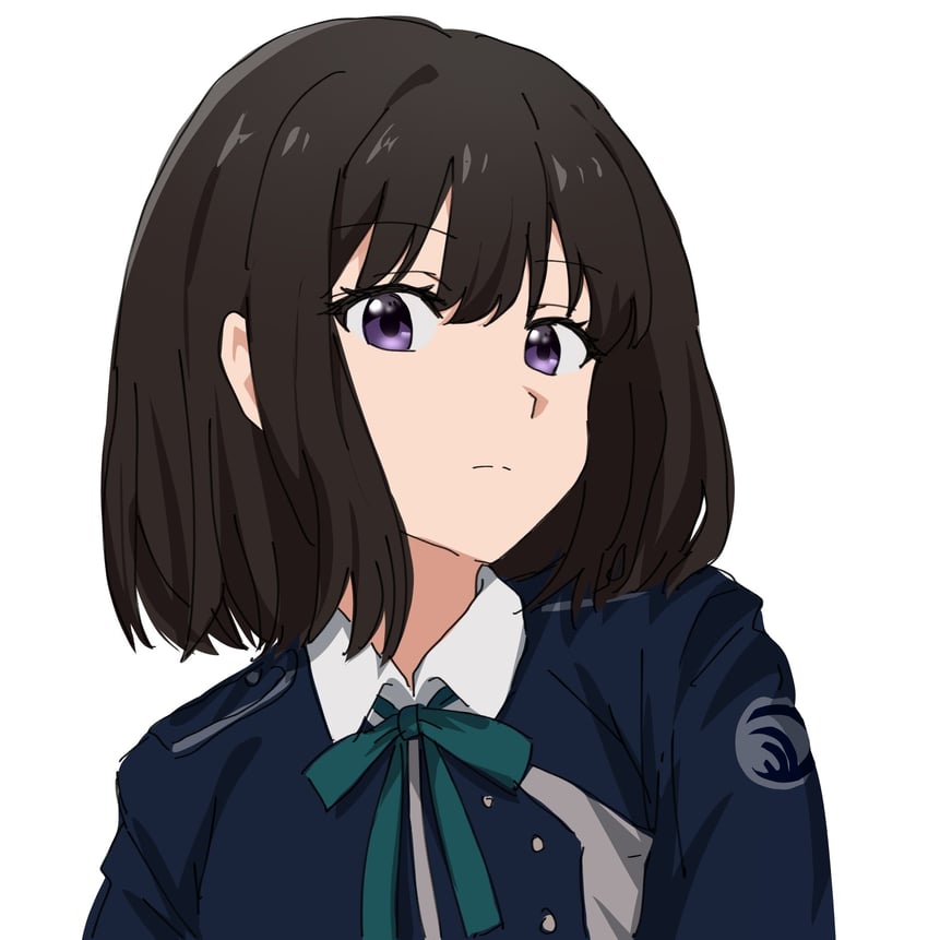 inoue takina (lycoris recoil) drawn by kumtlekumtle