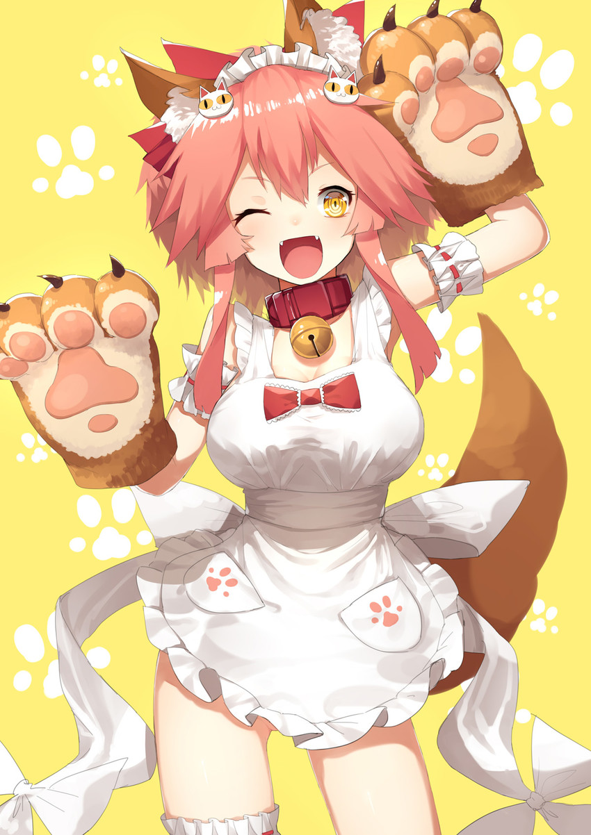 tamamo and tamamo cat (fate and 1 more) drawn by sh_(shinh)