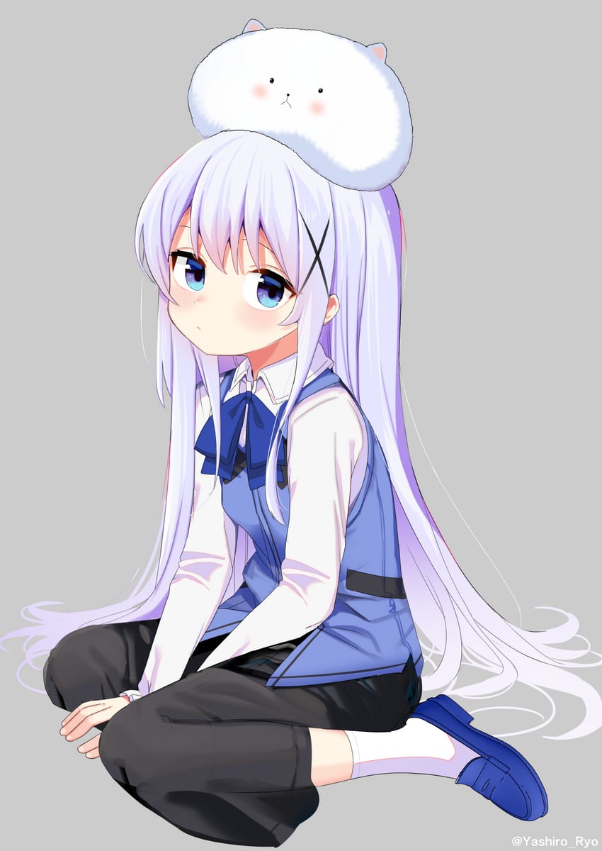 kafuu chino and tippy (gochuumon wa usagi desu ka?) drawn by yashiro_ryo