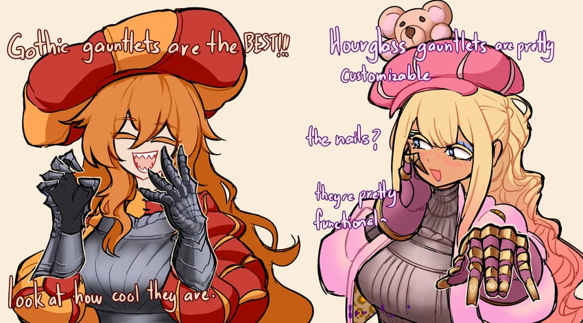 gyaru landsknecht and landsknecht (original) drawn by centurii-chan