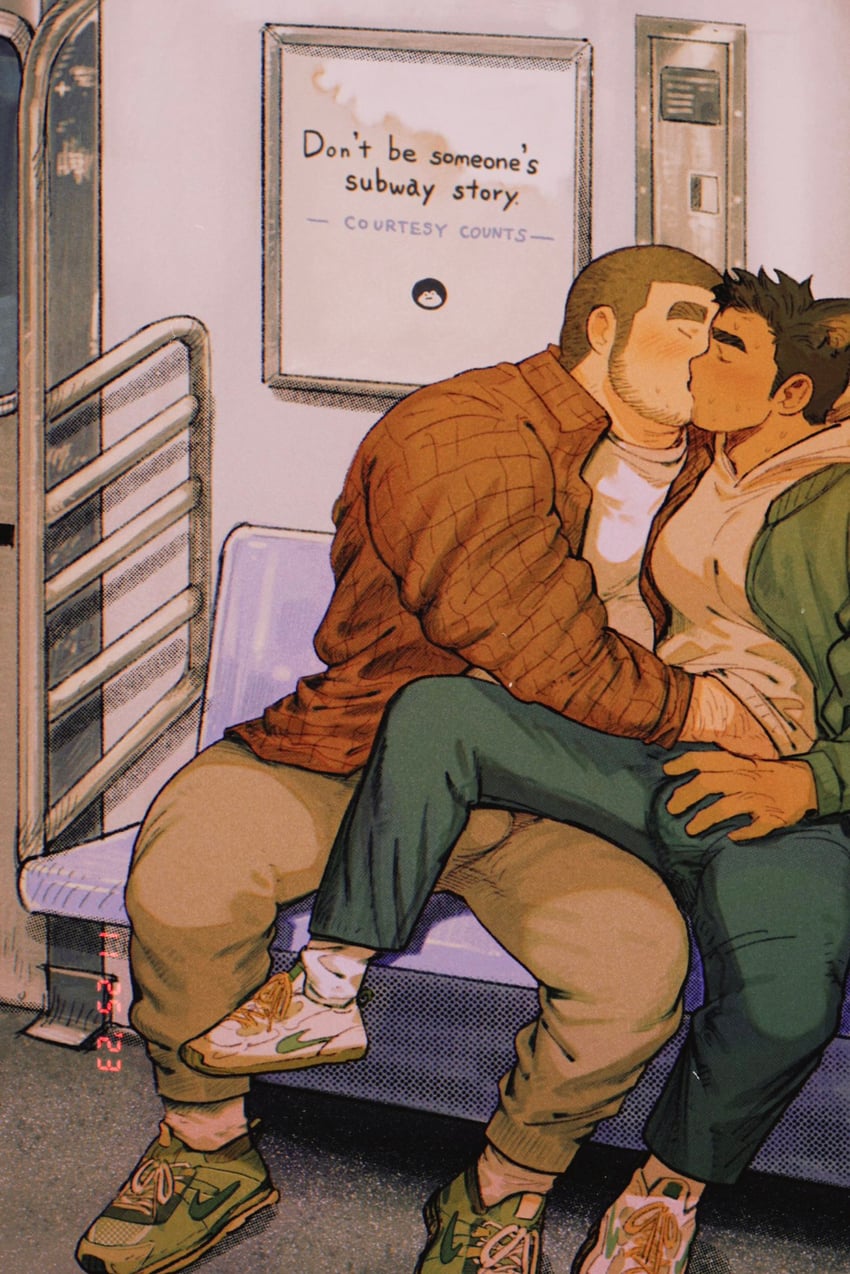 inuyama masato and kumano daigo (original) drawn by shan_(shanshankuo)