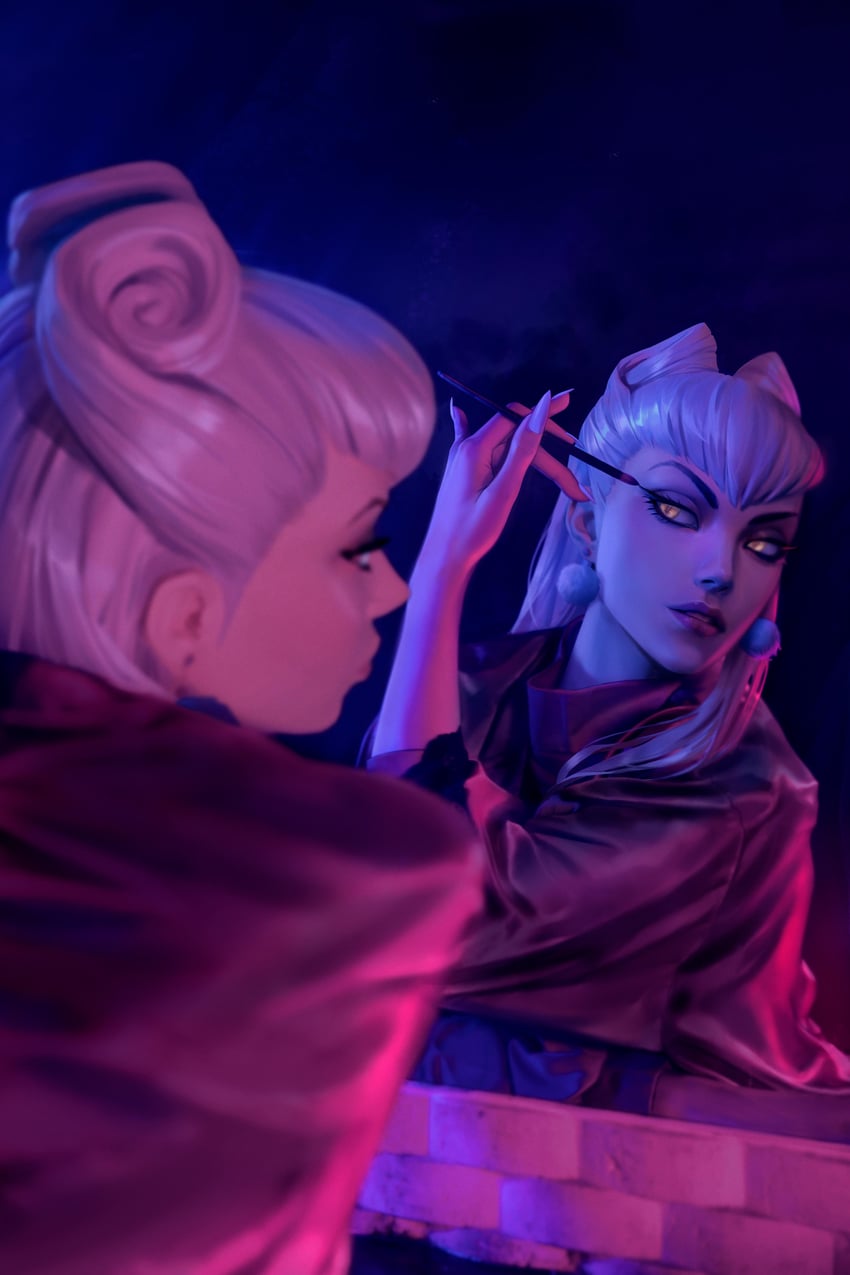 evelynn, k/da all out evelynn, and the baddest evelynn (league of legends) drawn by kudos3d