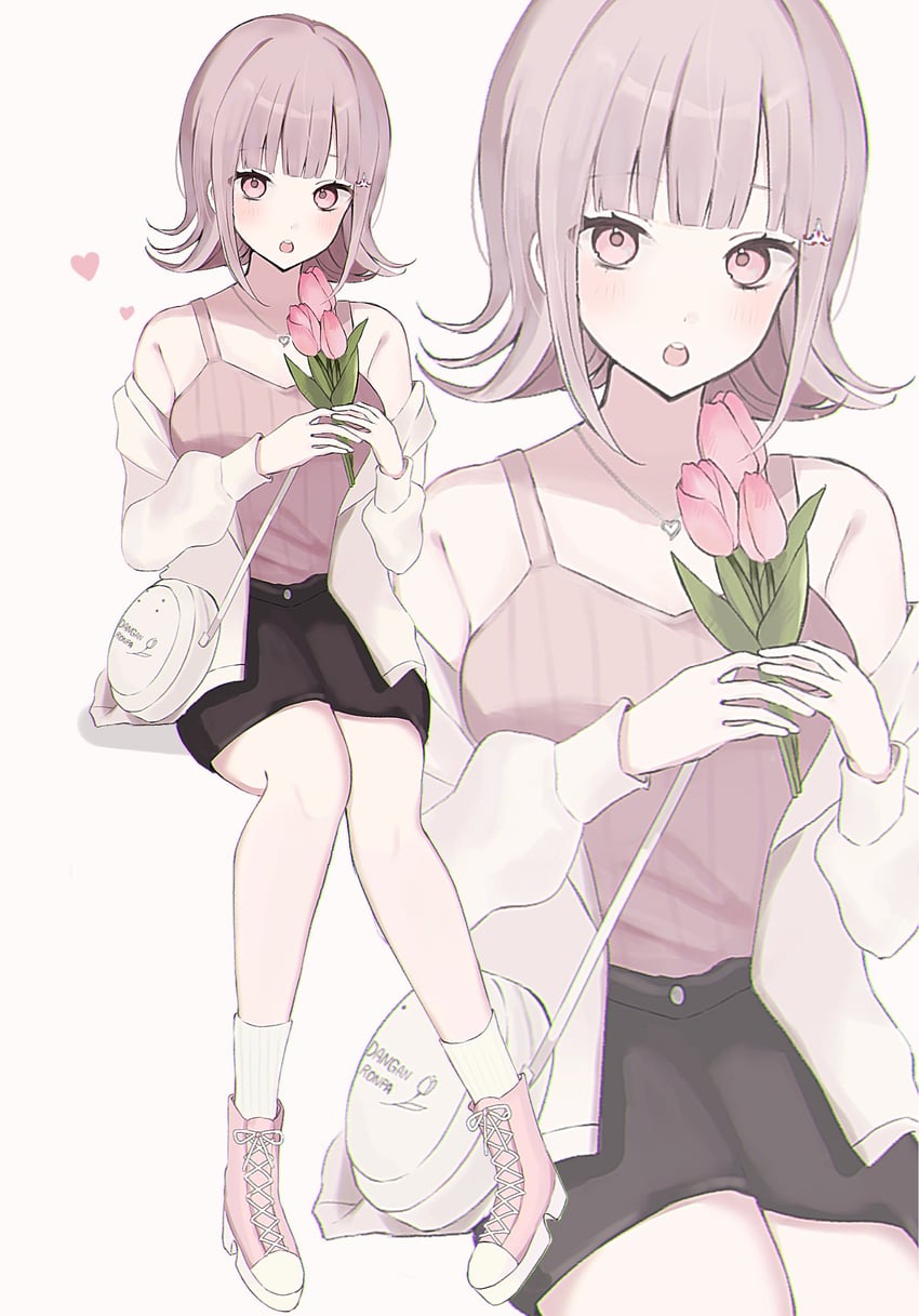 nanami chiaki (danganronpa and 1 more) drawn by shima_(fm_90mhz)