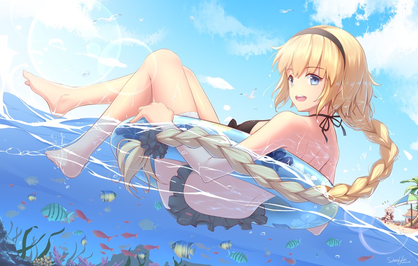 jeanne d'arc alter and jeanne d'arc (fate and 1 more) drawn by shenhai_(2556146833)