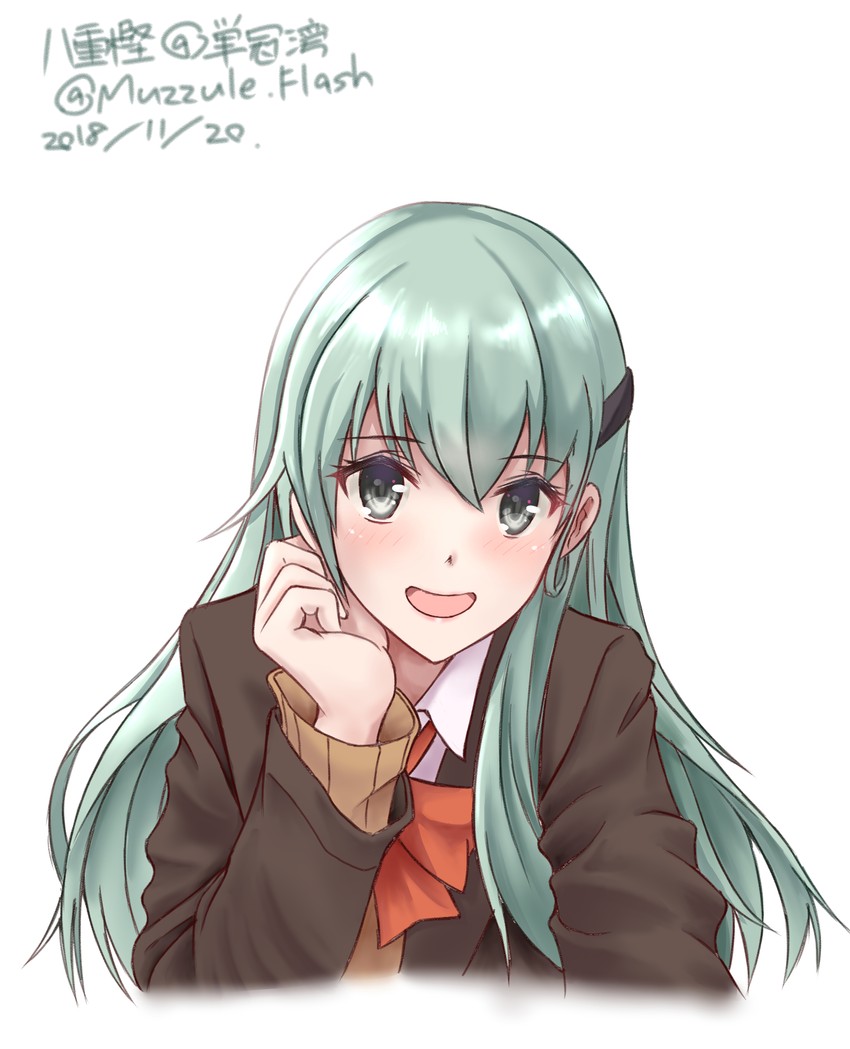 suzuya and suzuya kai ni (kantai collection) drawn by yaegashi_(muzzuleflash)