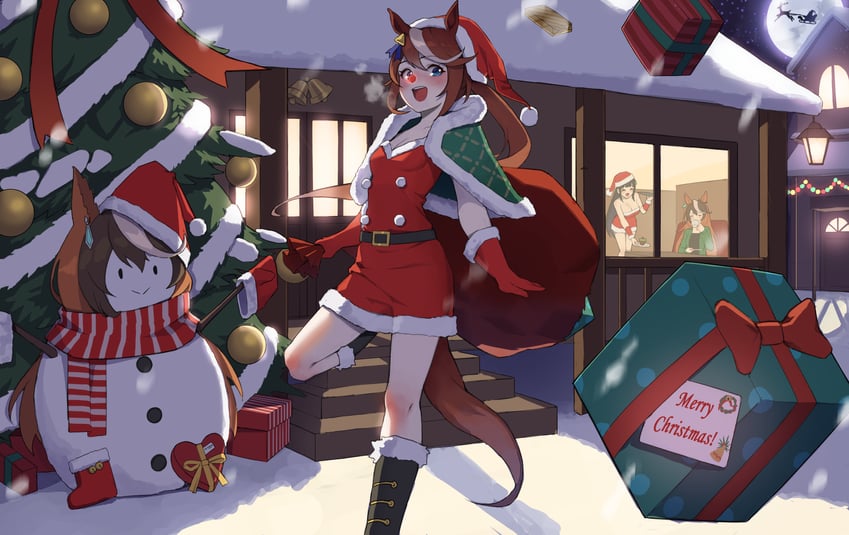 trainer, tokai teio, symboli rudolf, and female trainer (umamusume) drawn by kkoz_555