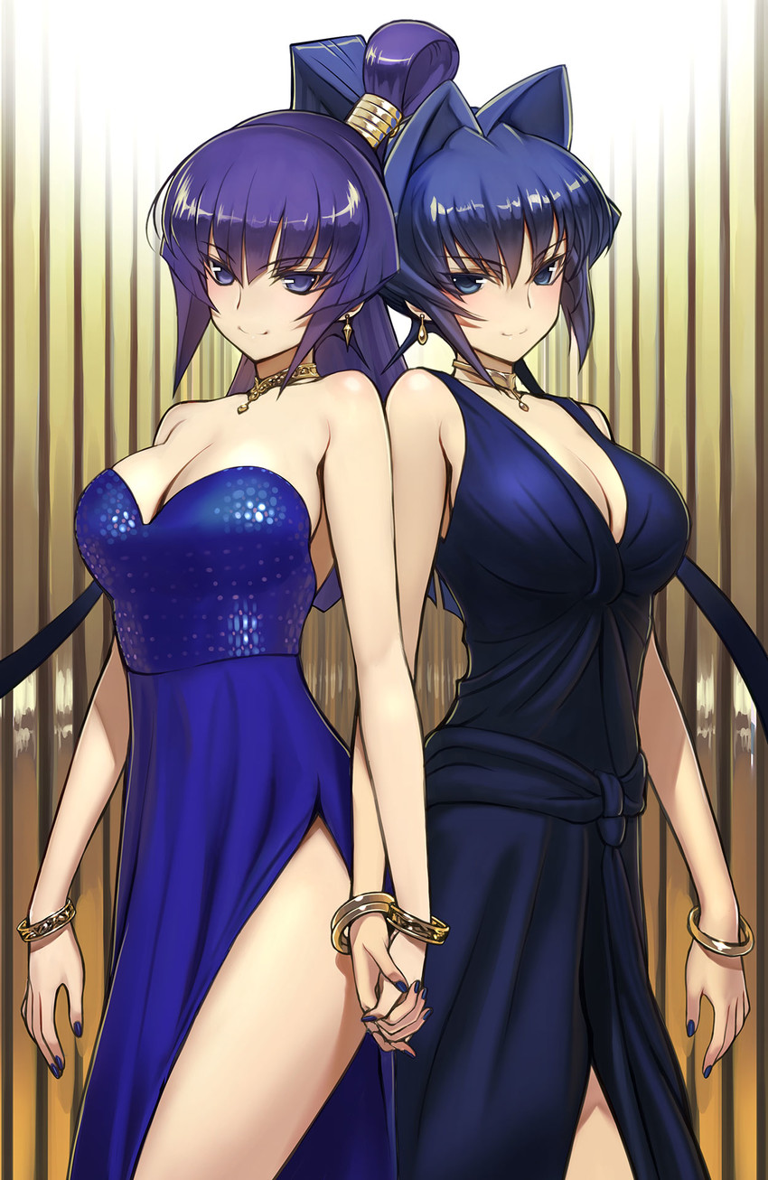 mitsurugi meiya and koubuin yuuhi (muv-luv) drawn by bou_(inubou)