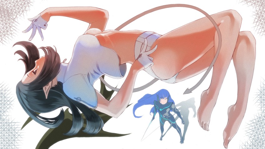 protagonist and lilim (shin megami tensei and 1 more) drawn by mak_neutral