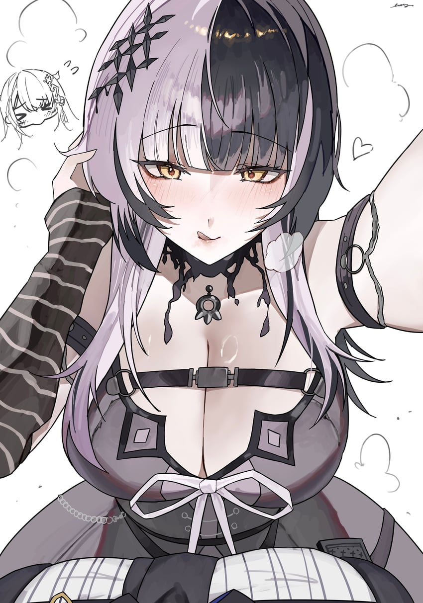 shiori novella and nerissa ravencroft (hololive and 1 more) drawn by ewn