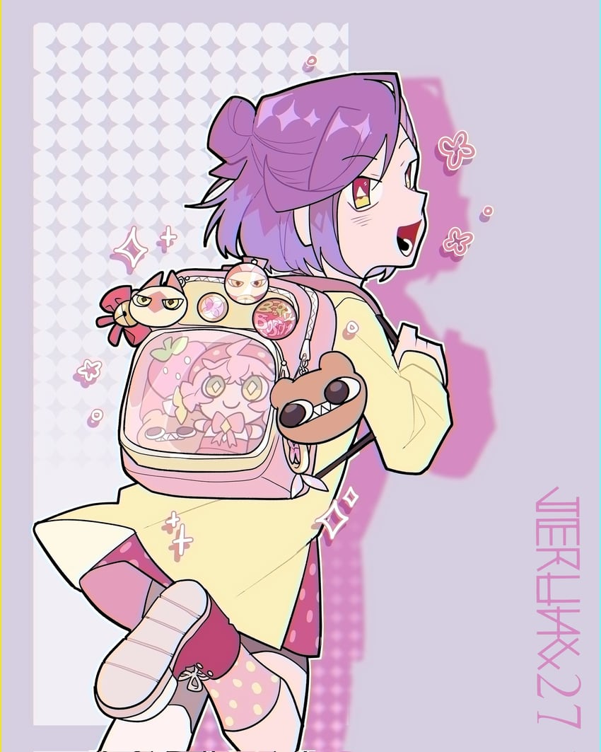 berry blossom, date chizuko, mashirou, and kuma kaijin (acro trip) drawn by jerung27