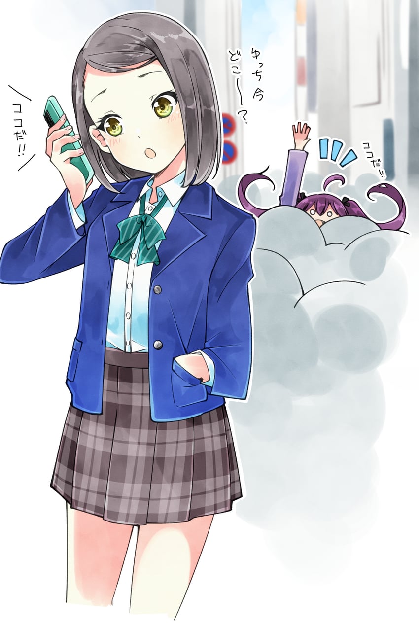 hiiragi tsubomi and tojo yuki (22/7) drawn by trefle_r