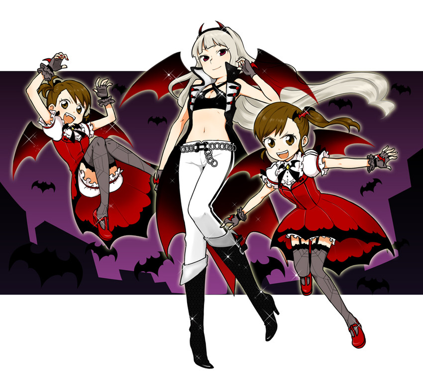 shijou takane, futami mami, and futami ami (idolmaster and 1 more) drawn by hanatsuka