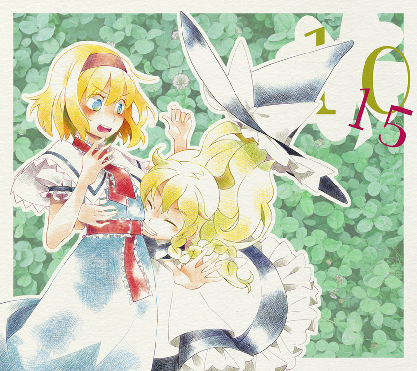 kirisame marisa and alice margatroid (touhou) drawn by compa_kuki