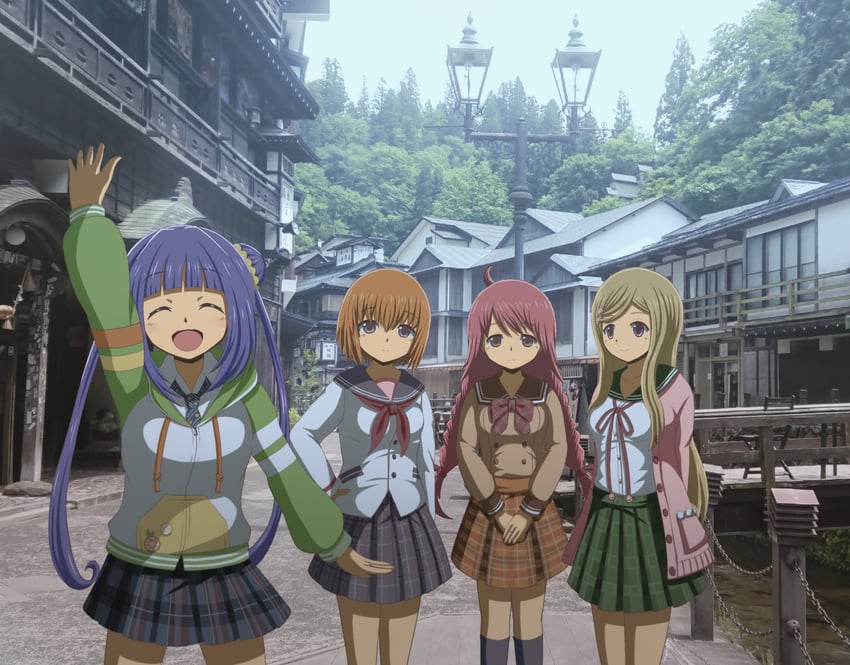 miura asahi, himuro lavi, kurusu alexandra, and yume urara (mahou shoujo madoka magica and 1 more) drawn by uzukara