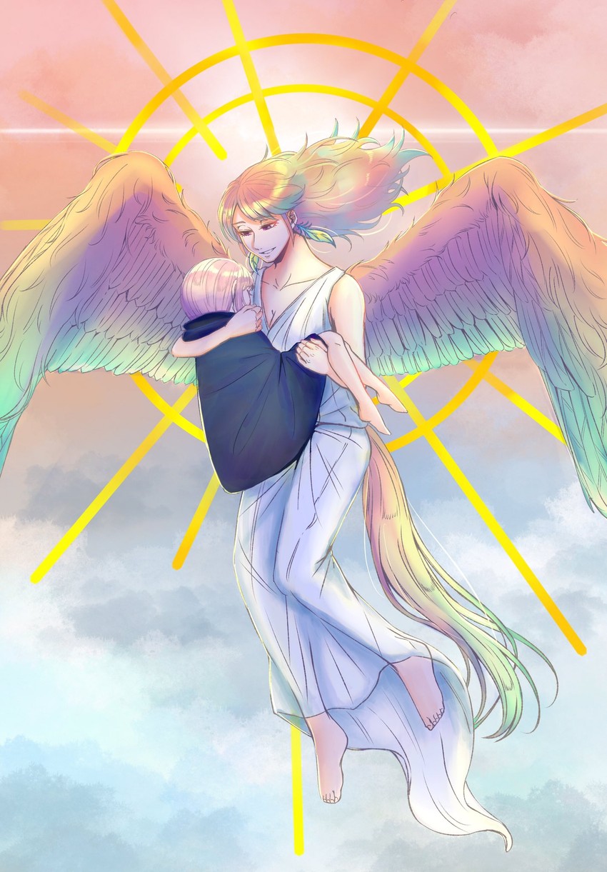 mori calliope and takanashi kiara (hololive and 1 more) drawn by siki_222