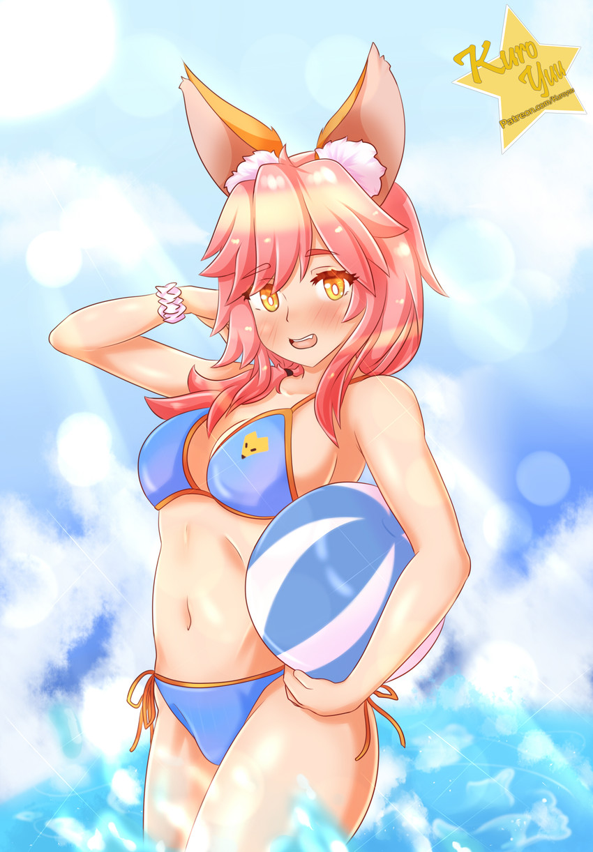 tamamo and tamamo no mae (fate and 1 more) drawn by kuroyuu