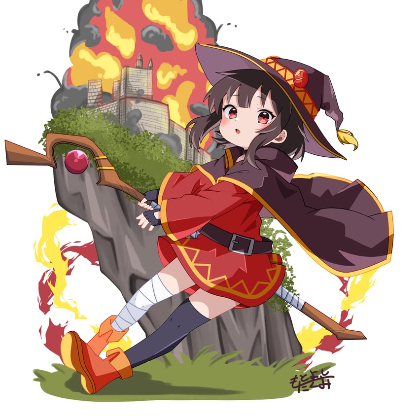 megumin (kono subarashii sekai ni shukufuku wo!) drawn by mototaku